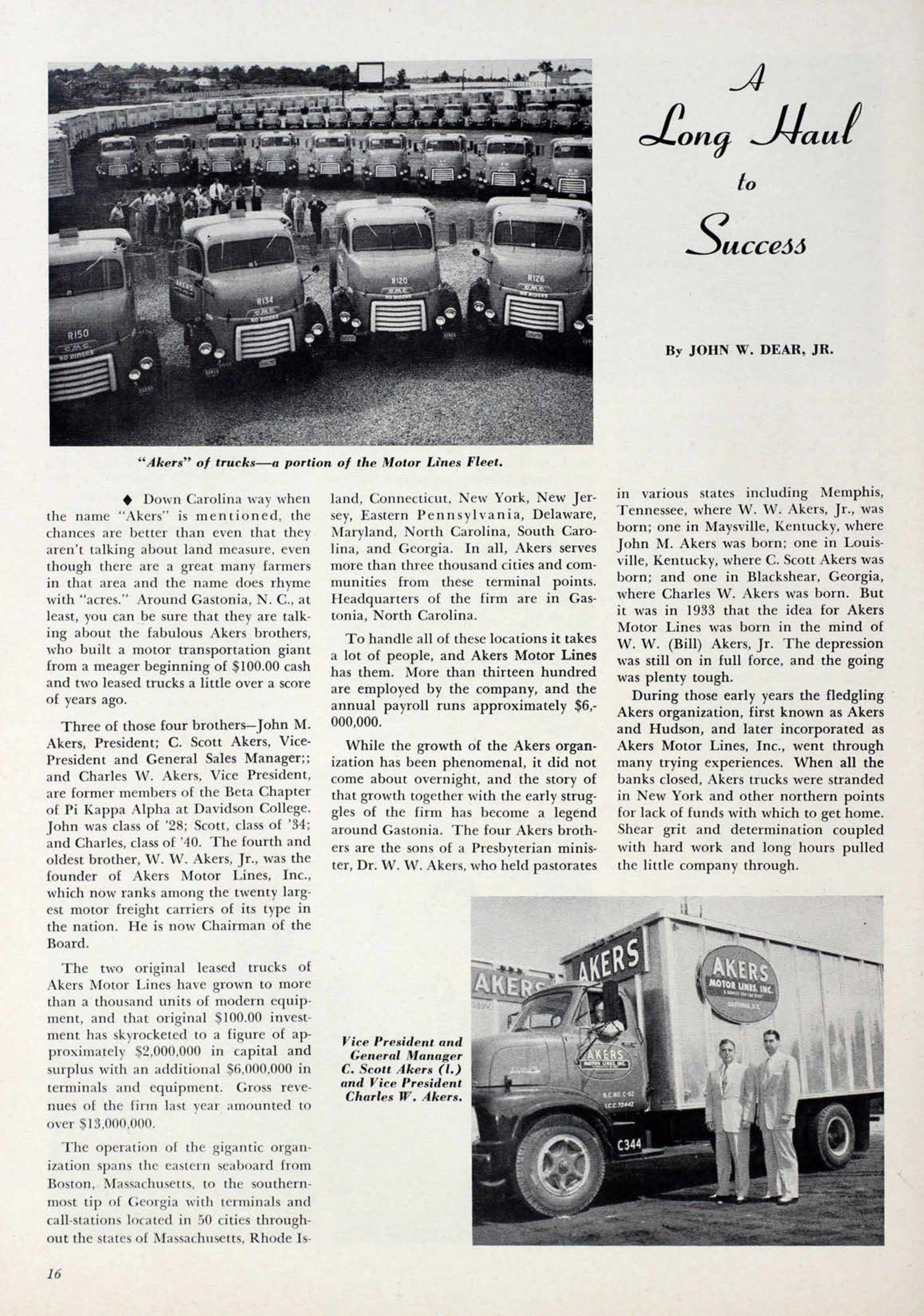 A Long Haul To Success